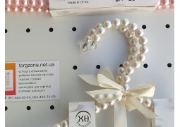 Вішалки-плечики металеві 400х10мм. з перламутровими кульками